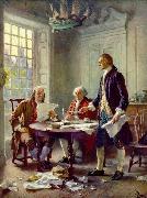Jean Leon Gerome Ferris Writing the Declaration of Independence Spain oil painting artist